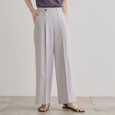 グローブ(grove)のさらっと快適　ピンタックマリンパンツ