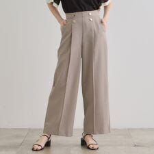 グローブ(grove)のさらっと快適　ピンタックマリンパンツ