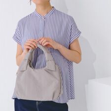 【晴れの日も雨の日も】撥水アオリハンドルノットナイロン2WAYトート