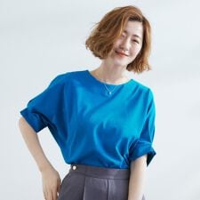【UVカットひんやり二の腕カバー】タックドルマンプルオーバー