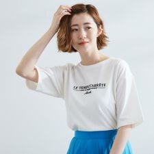 グローブ(grove)の【UVカット二の腕カバー】ハーフスリーブロゴTシャツ