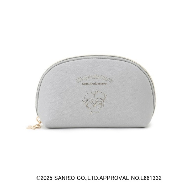 特典ポーチ Disney LIFESTYLE BOOK グレーポーチ＆前髪クリップ by Darich