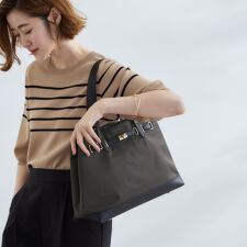 【撥水・軽量】ベルトナイロンコンビA4トート