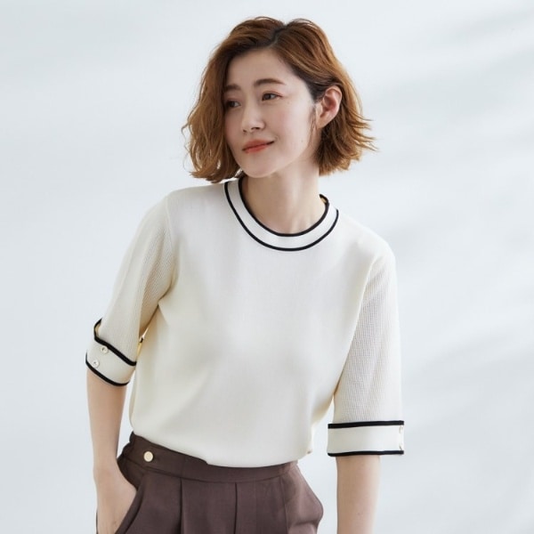 NOLLEY'S sophi シアーティアードプルオーバーニット NOLLEY'S sophi(ノーリーズソフィー)のシアーティアードプル