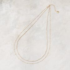 デザインチェーン2連ネックレス