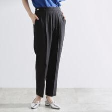 【洗える美脚ラインキープ】テーパードパンツ