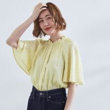 グローブ(grove)の【洗えるお仕事二の腕カバー】ヴィンテージサテンブラウス