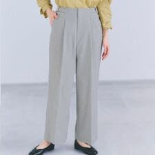 【接触冷感】ハイパーストレッチワイドパンツ