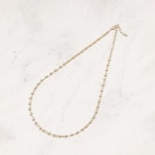 デザインチェーンショートネックレス