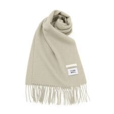 洗えるウール混ラメマフラー