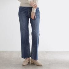 【美シルエット】大人のためのソフトフレアーデニム