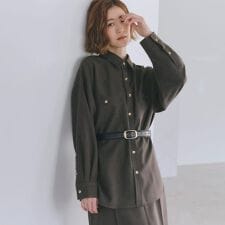 【カセット服選べる着丈】洗濯機で洗えるオーバーシャツ