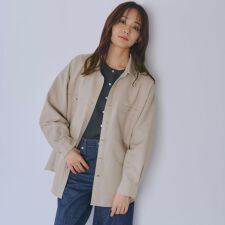 【カセット服選べる着丈】洗濯機で洗えるオーバーシャツ
