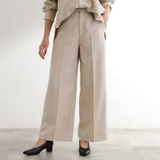 【カセット服】洗えるストレートワイドパンツ