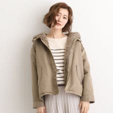 グローブ(grove)の【名品アウター3WAY・はっ水】ボアライナー付マウンテンパーカ