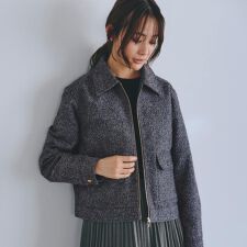 グローブ(grove)のカジュアルに羽織れる、大人のツイードトラックジャケット