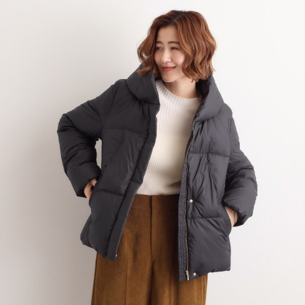 ぬくぬくで暖かい。フードファーショートダウン/MM448606 | ミッシュ