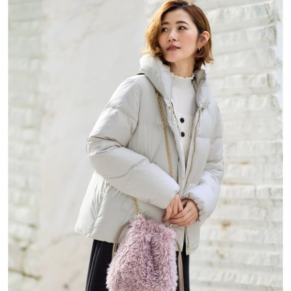 撥水・洗える】2WAYノーカラーダウン ジャケット | エニィスィス(ANY