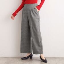 グローブ(grove)の【選べる着丈多機能】裏起毛ハイパーストレッチワイドパンツ