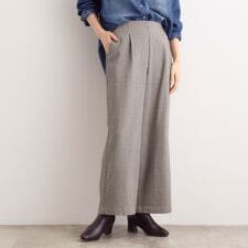【多機能】裏起毛ハイパーストレッチワイドパンツ