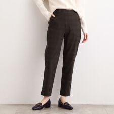 グローブ(grove)の【選べる着丈多機能】裏起毛ハイパーストレッチテーパードパンツ