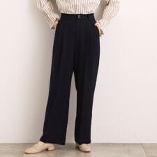 【石川梨華さん着用】ツータックワイドパンツ