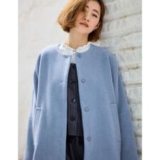 【ウール混】軽やかに羽織れるショートコート