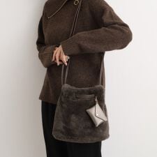 エコファーポーチ付き2WAYショルダー