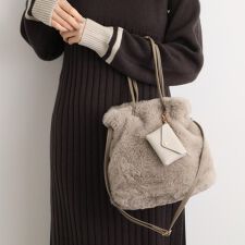 エコファーポーチ付き2WAYショルダー