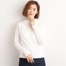 【吸湿発熱】秋冬のレイヤードを格上げ　コットンハイネックプルオーバー