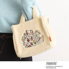 グローブ(grove)の【PEANUTS】ボアスクエア2WAYトート