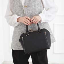 【人間工学】タテZipバーハンドル2WAYトート