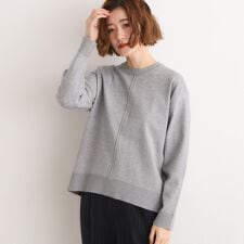 グローブ(grove)の【SETUP可能】冬から春まで心地よく　タック編みオーバーサイズニット