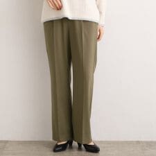 【あったか裏起毛】きれいも楽ちんも叶える、ストレッチストレートパンツ