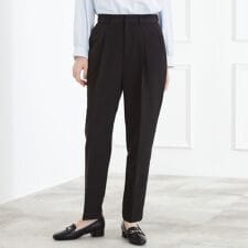 【マシンウォッシュ／防シワSS-3L】ストレッチテーパードパンツ