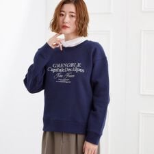 プレッピーロゴ裏起毛スウェット