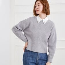 毎日着たくなる、もちもち畦編みニット