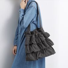 【撥水】ティアードドロストショルダー