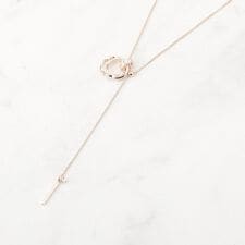 キラキラミニリングワントップネックレス