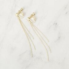 しゃらしゃらチェーンイヤリング