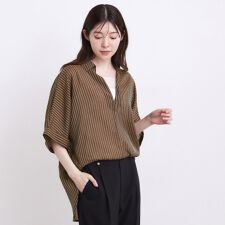 【洗濯機◎・体型カバー】ONOFF使える、シアースキッパーシャツ