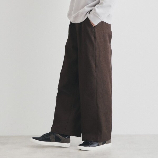 ツータックワイドストレートスラックス ツイル／デニム | ザ ショップ