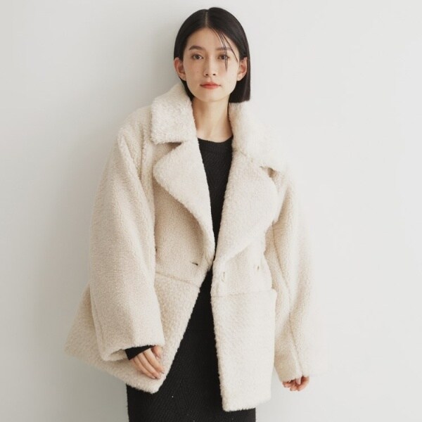 マシュマロボア素材切替Pコート | ザ ショップ ティーケー(THE SHOP