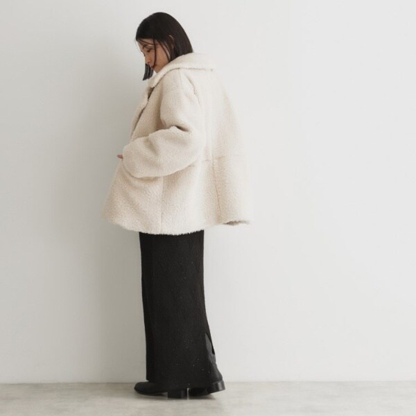 マシュマロボア素材切替Pコート | ザ ショップ ティーケー(THE SHOP