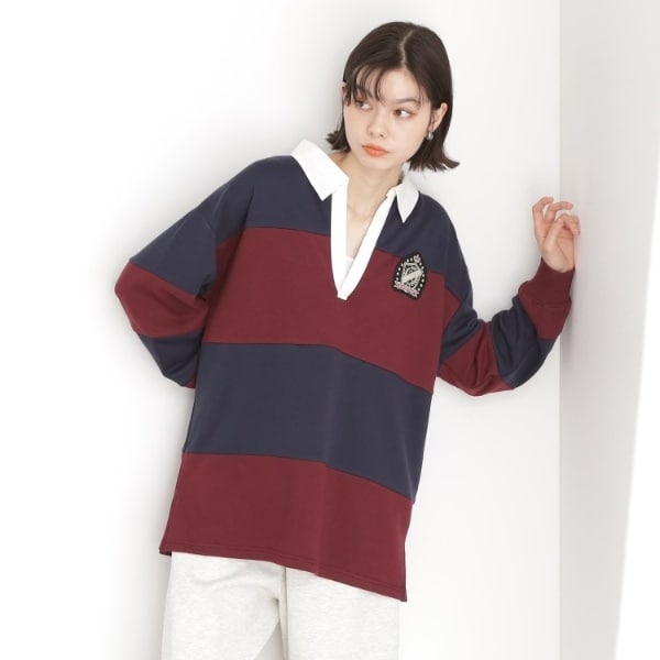 THE SHOP TK / ザ ショップ ティーケー ラガーシャツ/洗濯機OK ラガーシャツ/洗濯機OK（カットソー） | THE SHOP TK(Women)（ザ