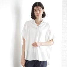 スキッパーシャツ【防シワ接触冷感洗濯機OKセットアップ可】