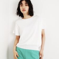 さらさらフレアスリーブサマーニット【毛玉になりにくいUV洗濯機OK】