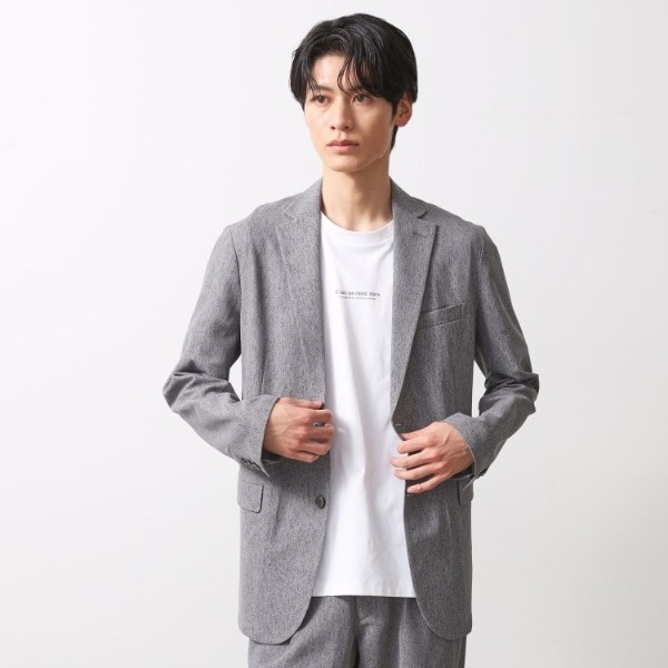 シャリルジャージジャケット　洗濯機OK吸水速乾イージーケアセットアップ可