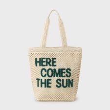 カラーロゴ雑材トートバッグ