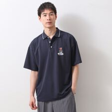 サガラ刺繍半袖ポロシャツ　【洗濯機OKユニセックス】